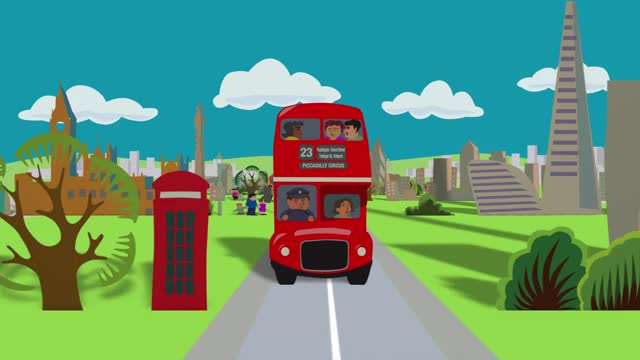 乘坐穿越伦敦的巴士视频下载