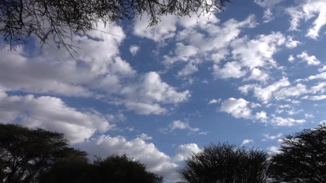 非洲-天空中的云視頻素材