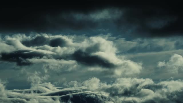蓝天上的云流。视频素材