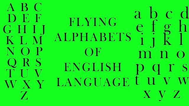 飞行字母或字母表的概念写在圣经或书的结尾视频素材
