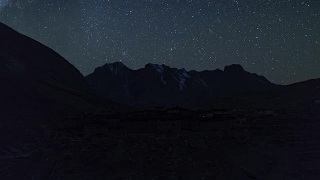 Chharka Bhot -星空/尼泊尔视频素材
