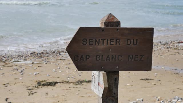 法国北部海岸的美丽风景视频下载