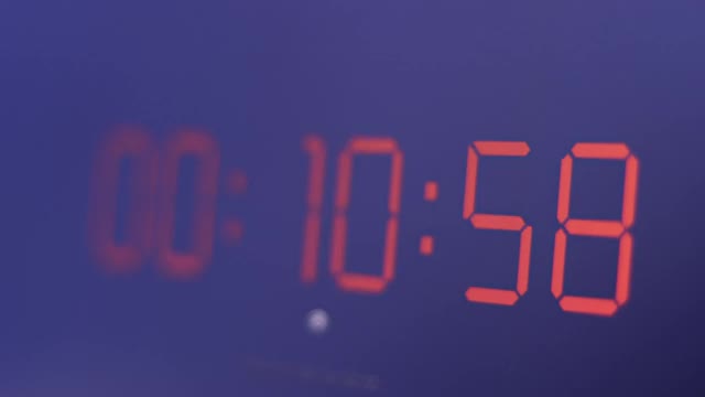 电脑屏幕上的数字秒表视频下载
