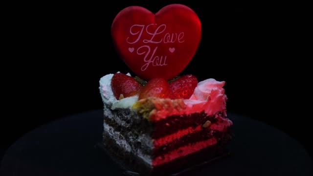 庆祝情人节的蛋糕视频下载