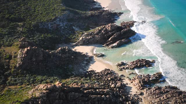 鸟瞰图的吉多普海滩西澳大利亚视频素材