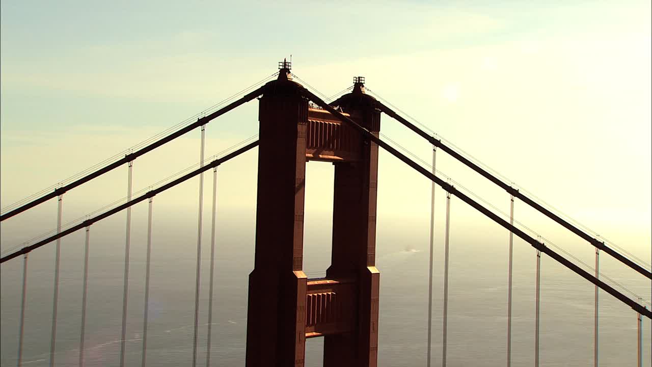 空中高速公路101金门大桥旅行美国视频素材