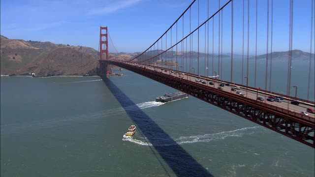美国旧金山航空金门大桥视频下载