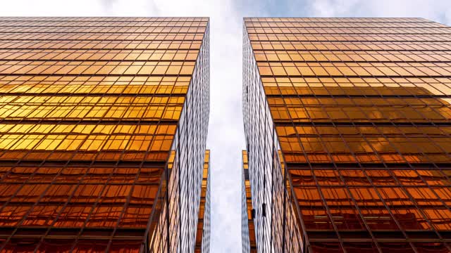 香港高层企业大楼的低角度视频素材