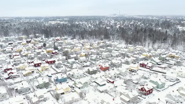 冬季的大型住宅区视频素材