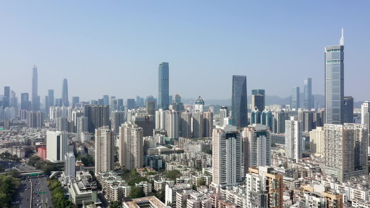 深圳现代城市景观视频下载