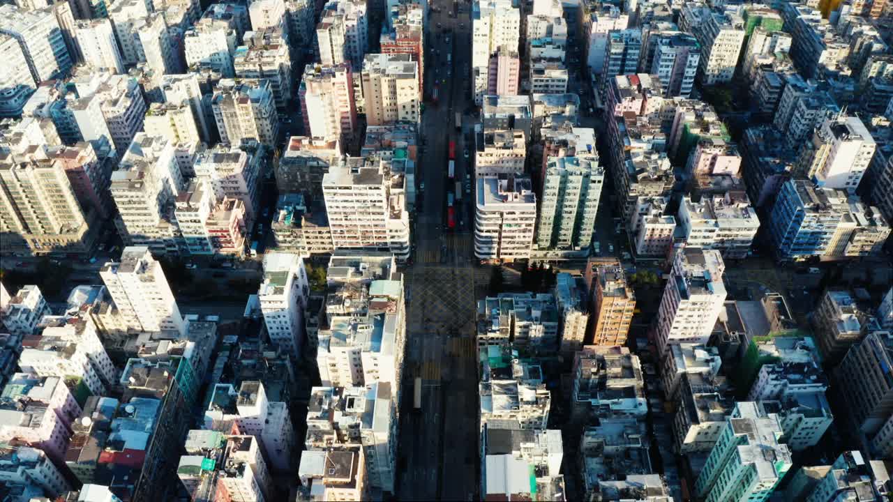中国香港的鸟瞰图视频下载