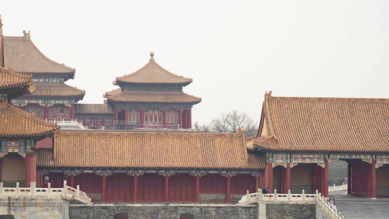 中国北京的紫禁城。视频下载