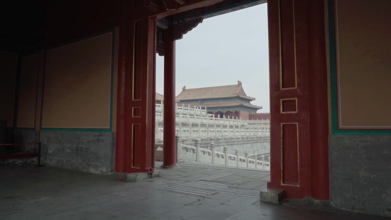 中国北京的紫禁城。视频下载
