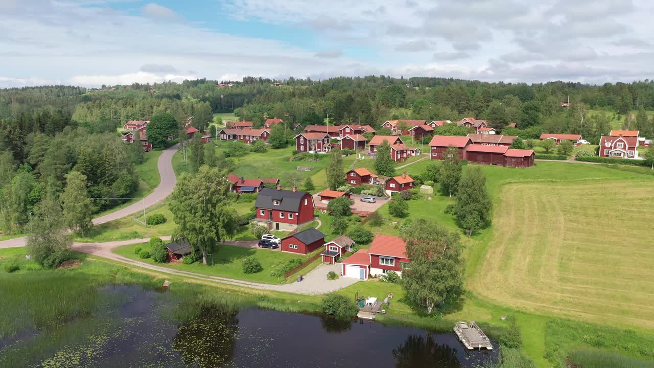 瑞典的村庄视频素材
