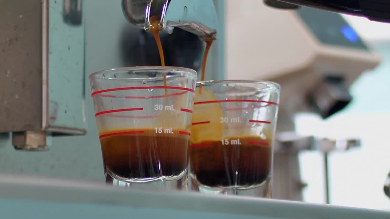 自动制作咖啡机视频素材