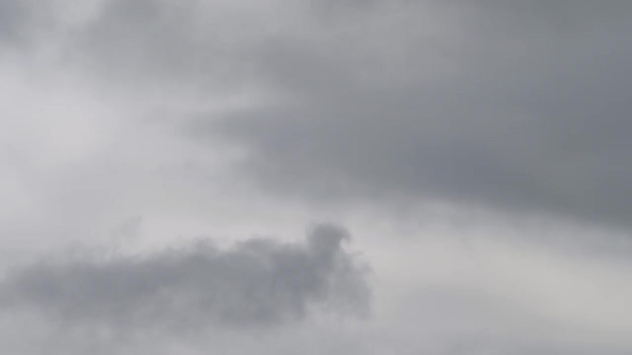4k正面近距离跟踪拍摄的飞机航班降落在伦敦希思罗机场LHR在深灰色多云多风的日子视频素材