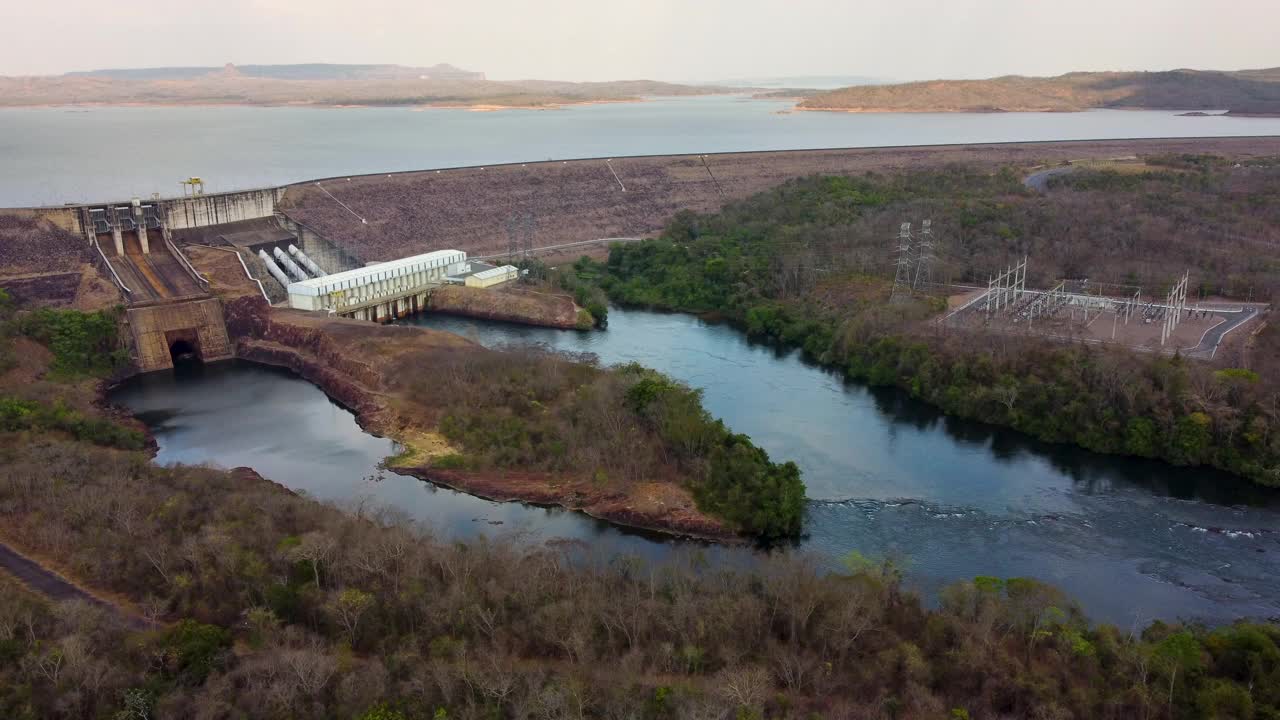 巴西马托格罗索州的水电站视频下载