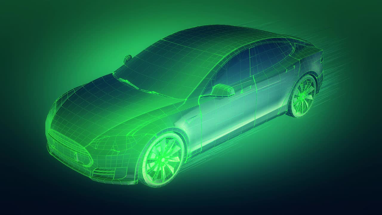 绿色汽车视频素材