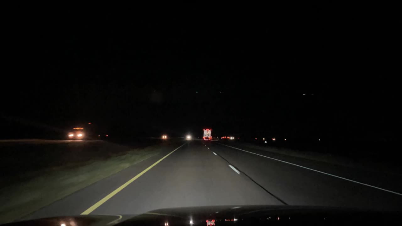 中西部平原密苏里堪萨斯伊利诺斯州和科罗拉多黄昏和夜间驾驶时间流逝视频系列视频素材