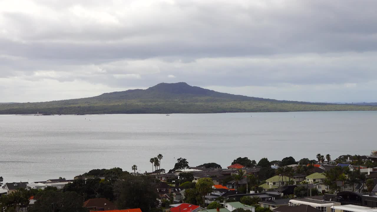兰吉托海峡和岛在奥克兰，新西兰视频下载