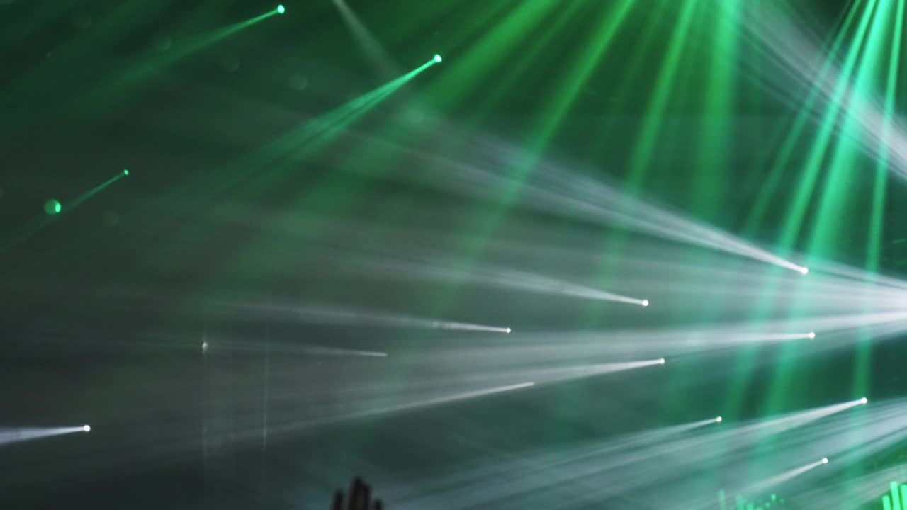 音乐节舞台灯光效果视频素材