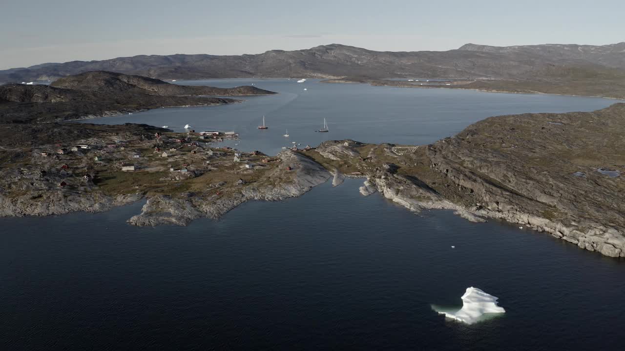 格陵兰岛的伊卢利萨特市视频下载