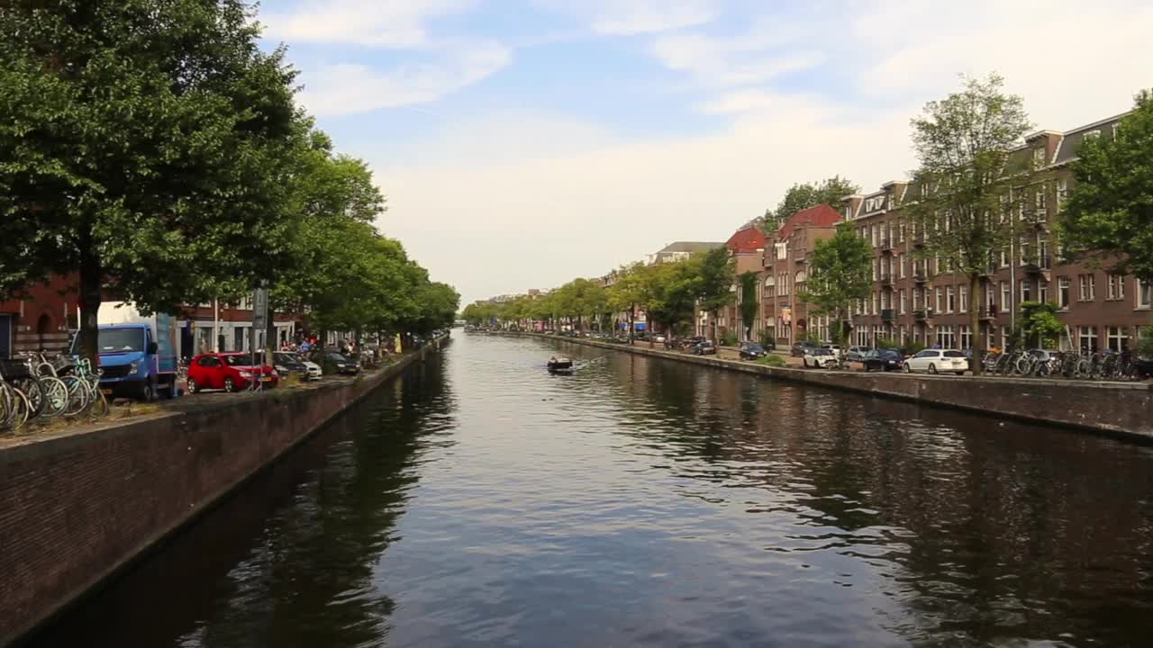阿姆斯特丹城市运河视频下载