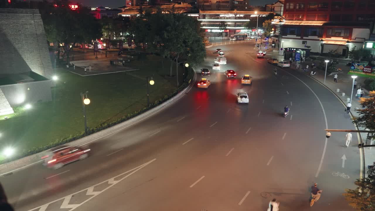 城市交通的时间流逝视频素材