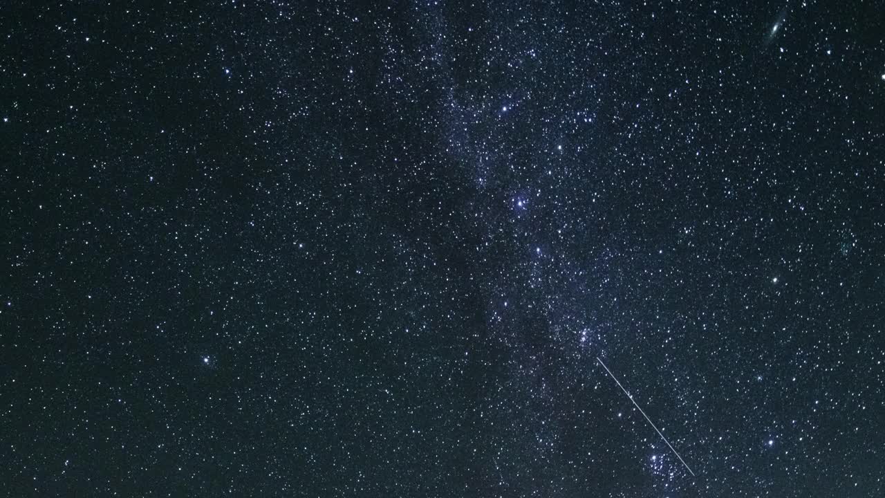 英仙座流星雨，2021年8月13日视频素材