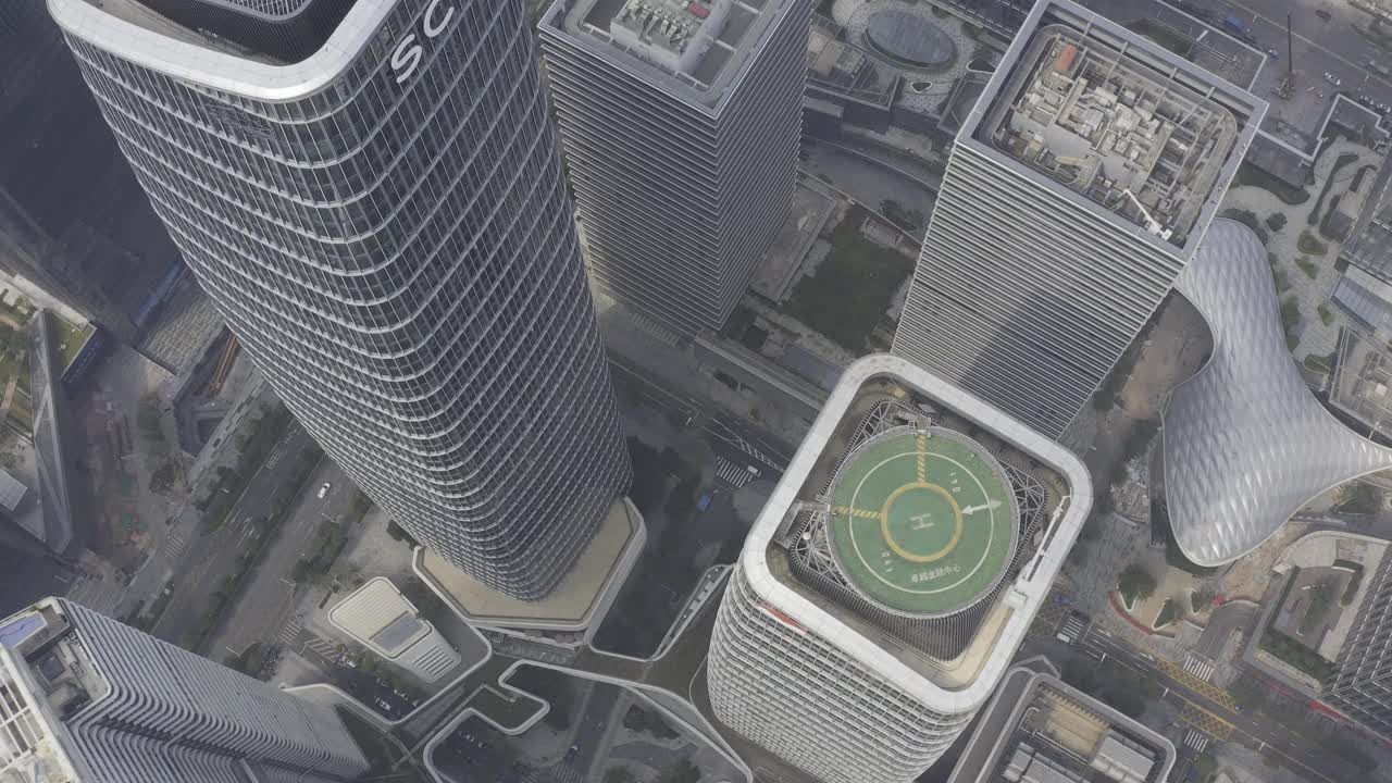 航拍深圳城市风景在中国视频下载