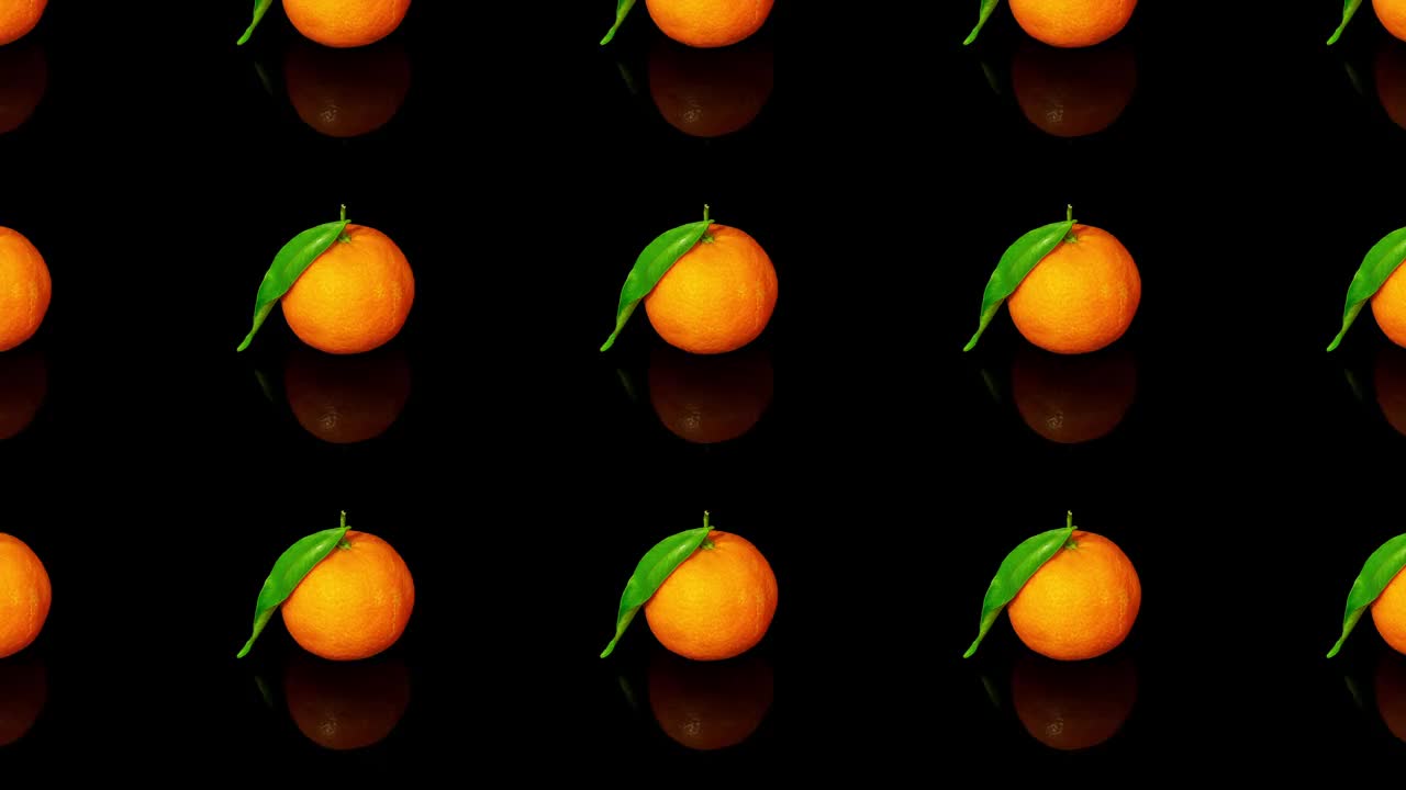 橘红色水果图案视频下载
