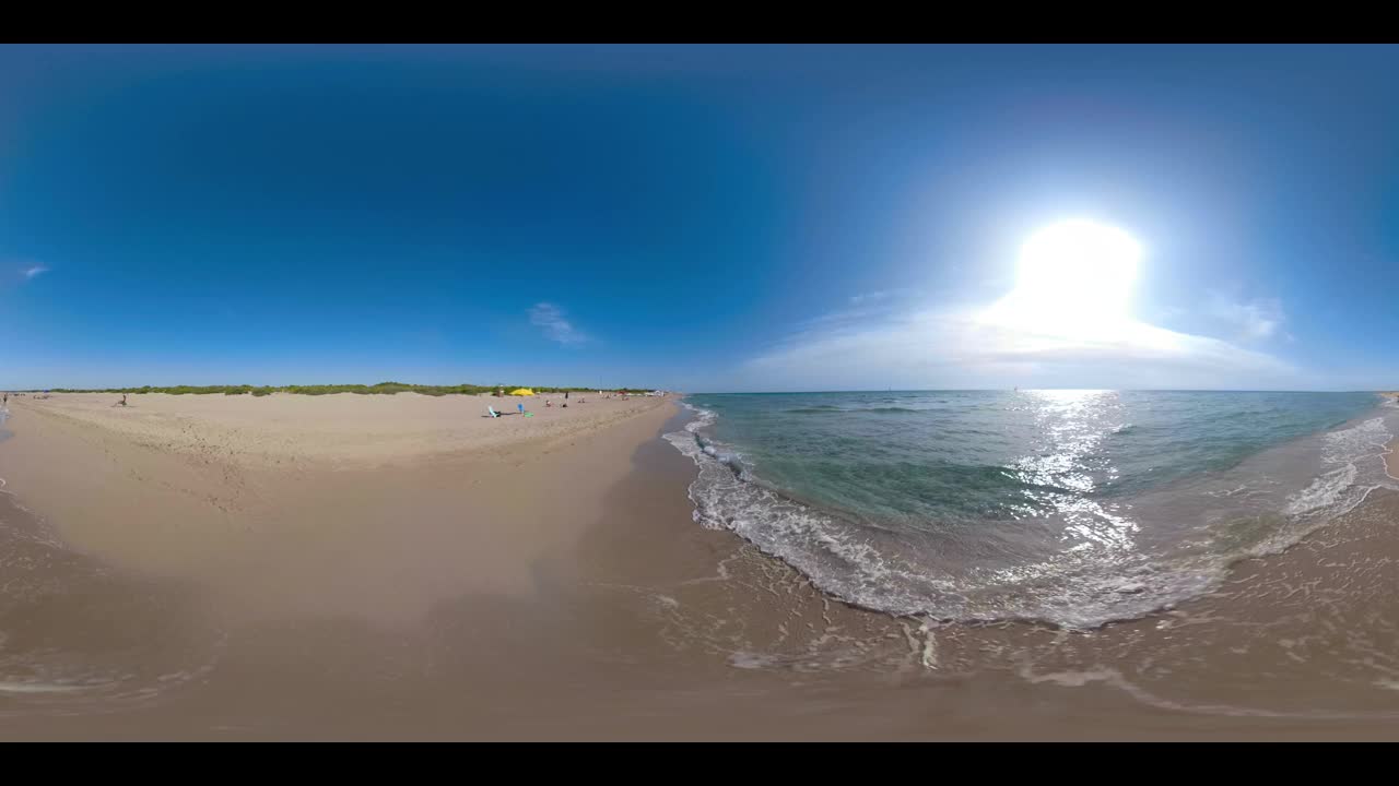 360 VR /沙滩水边视频下载