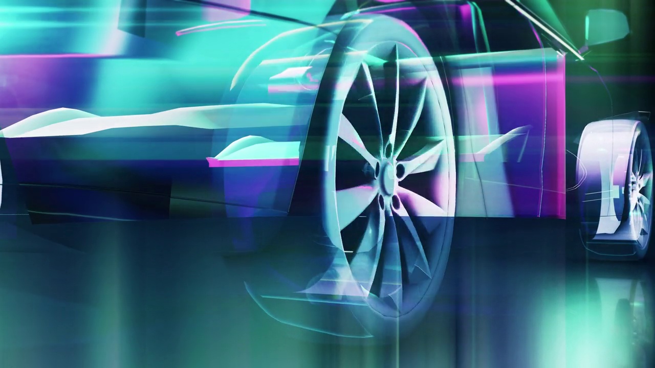 未来高科技跑车视频素材