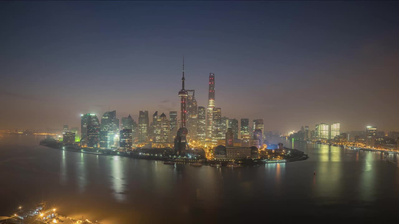 上海全景天际线视频下载