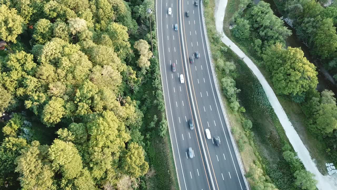 鸟瞰多伦多唐谷公园路视频素材
