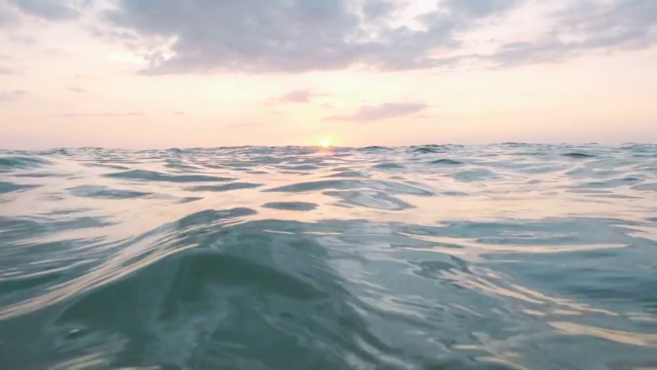 落日海洋。視頻素材