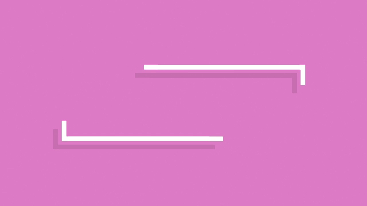 矩形动画的复制空间和文本空间在一个循环-矩形动画背景股票视频在粉红色的背景视频素材