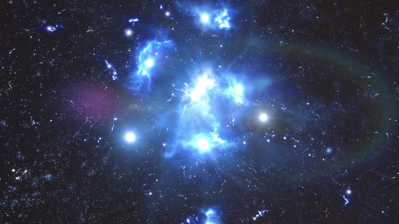 太空、恒星、星云和太空奇观的3D插图视频。视频下载
