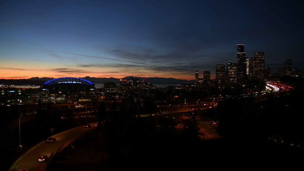 西雅图的日落视频素材