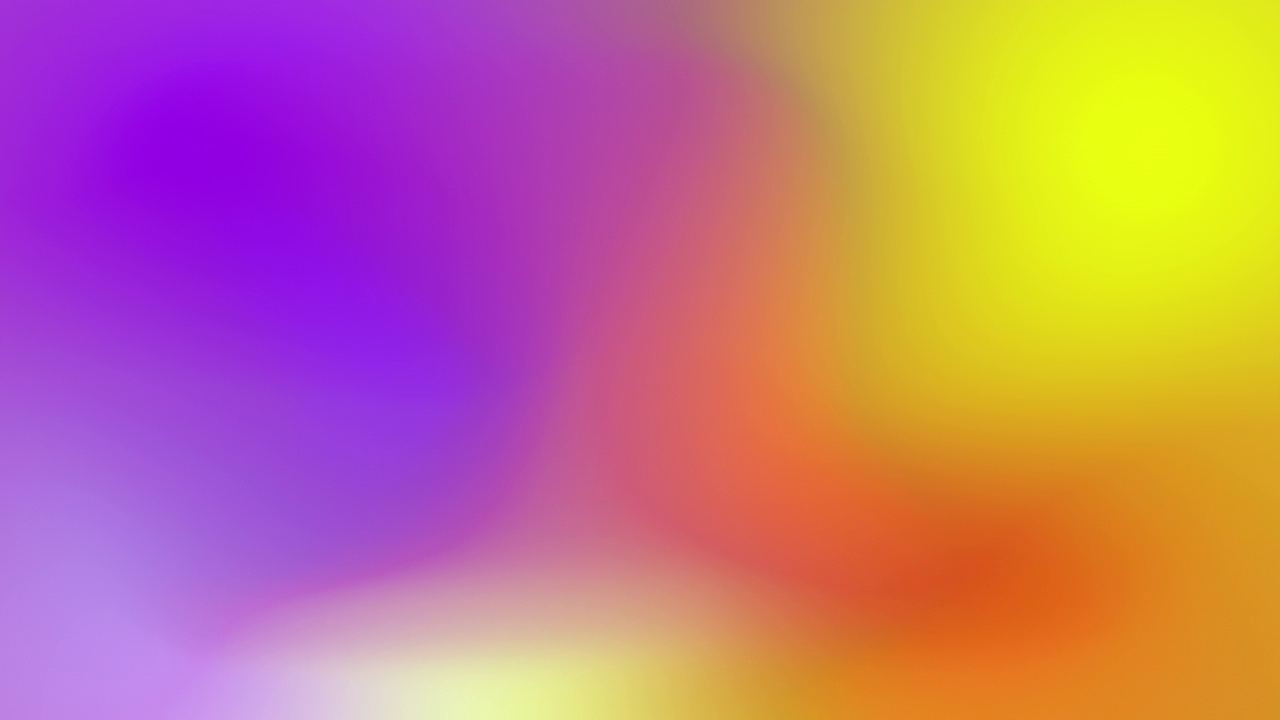 模糊漸變漸變抽象背景平滑快速過渡橙粉非常近紫紫黃顏色。4k移動動畫概念與平滑的運動和復制空間視頻素材