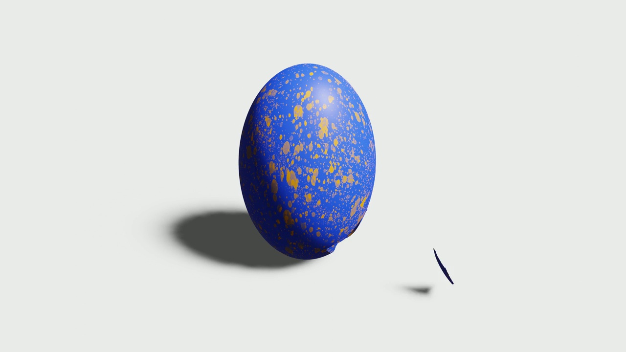 复活节背景有鸡和蛋视频素材