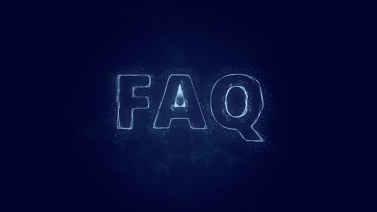 FAQ文本。丛文本FAQ。丛。4 k的视频视频素材