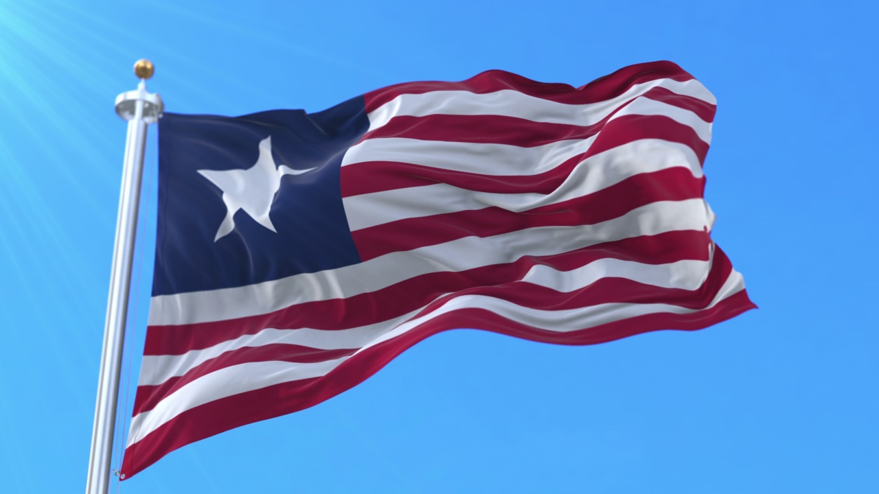 美国德克萨斯海军的海军军旗。循环视频素材