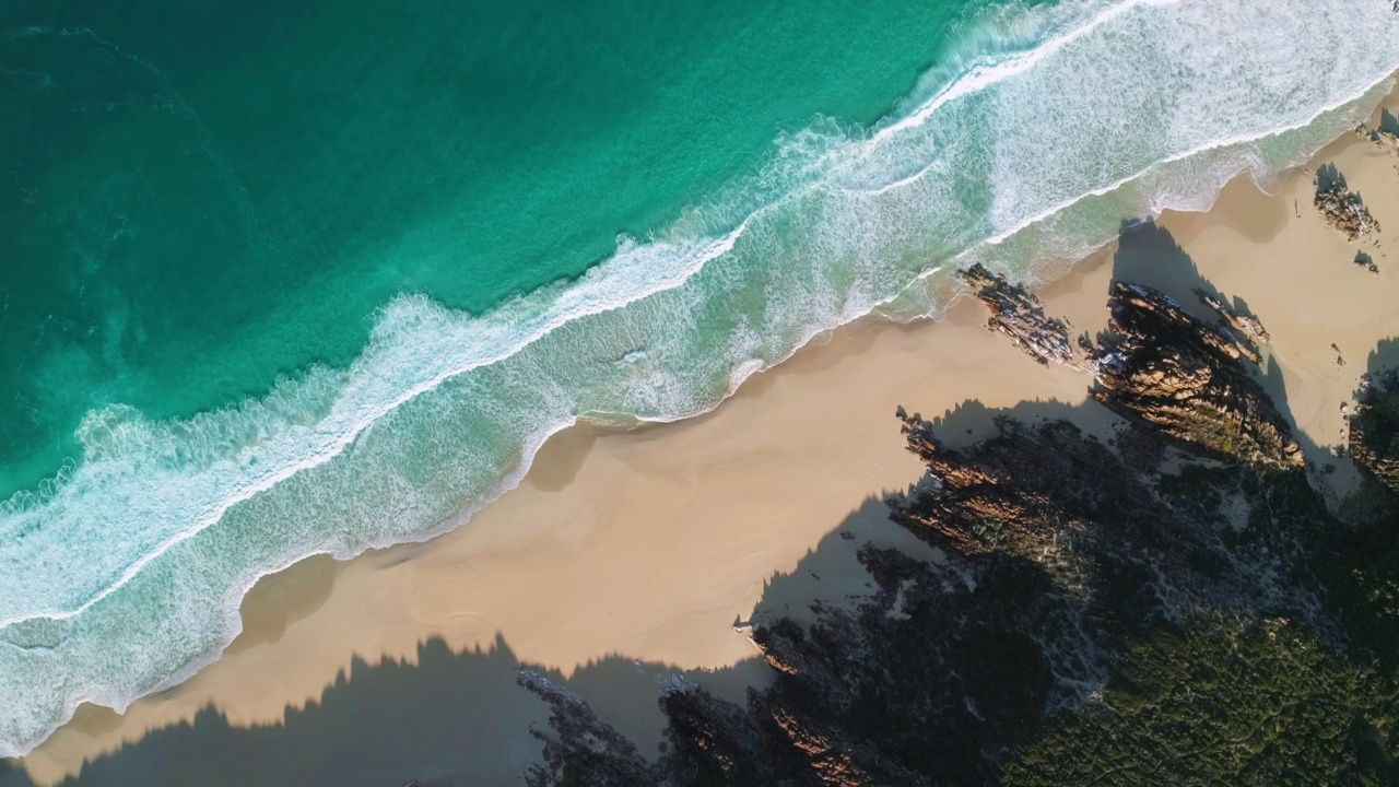 吉吉杜普海滩的鸟瞰图西澳大利亚-无人机4K -股票视频视频素材
