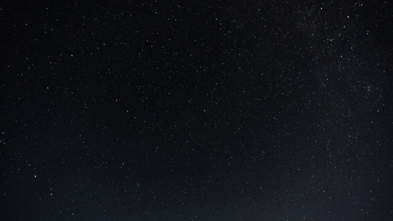 夜空中有银河和星星视频素材