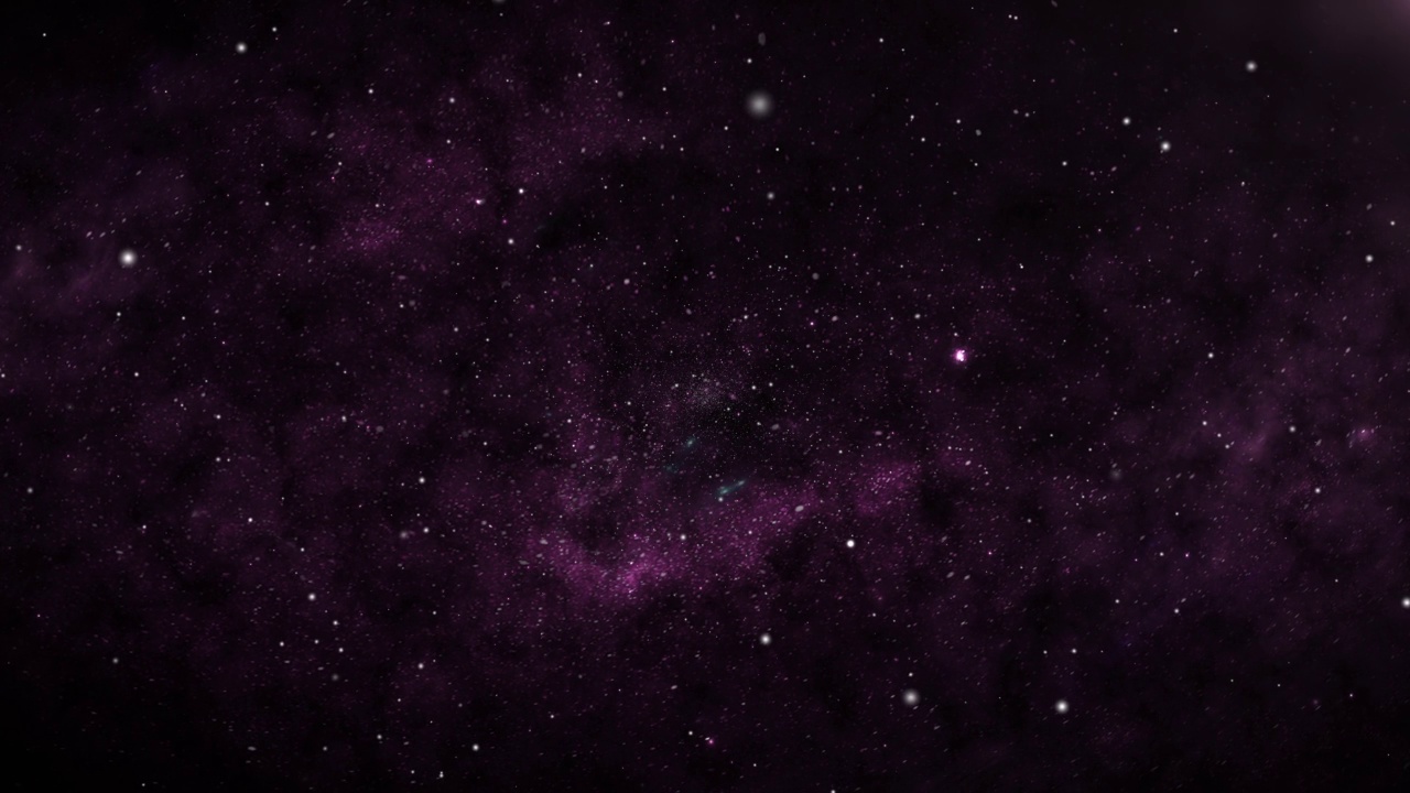 粉红色的银河和星空与星星旋转在黑暗无尽的空间在蓝色的夜晚时间流逝视频素材