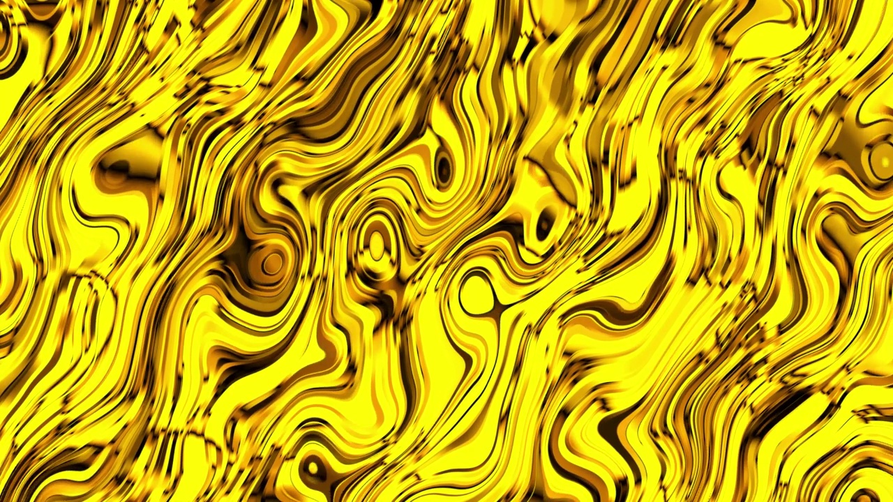 抽象的金色纹理液体背景动画。4 k的动画视频素材