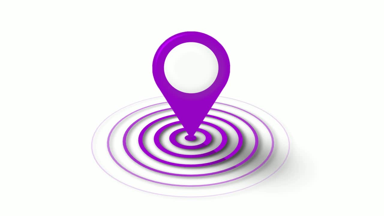 GPS定位跟踪器动画视频素材