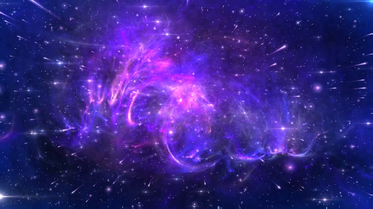 太空旅行流星银河循环背景视频下载