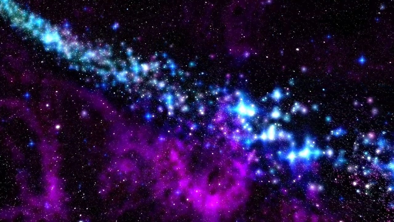 紫色星云深空移动循环背景视频下载